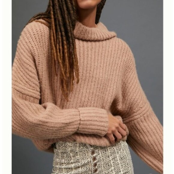 Anthropologie Maeve Athena Sweater Size S - Tan - Picture 1 of 16